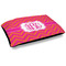 Pink & Orange Chevron Dog Bed w/ Monogram