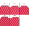 Pink & Orange Chevron Page Dividers - Set of 5 - Approval