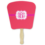 Pink & Orange Chevron Paper Fan (Personalized)