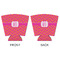 Pink & Orange Chevron Party Cup Sleeves - with bottom - APPROVAL