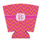 Pink & Orange Chevron Party Cup Sleeve - with Bottom (Personalized)