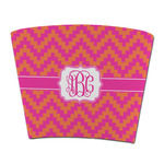 Pink & Orange Chevron Party Cup Sleeve - without bottom (Personalized)