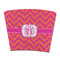 Pink & Orange Chevron Party Cup Sleeve - without bottom (Personalized)