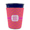 Pink & Orange Chevron Party Cup Sleeves - without bottom - FRONT (on cup)