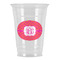 Pink & Orange Chevron Party Cups - 16oz (Personalized)