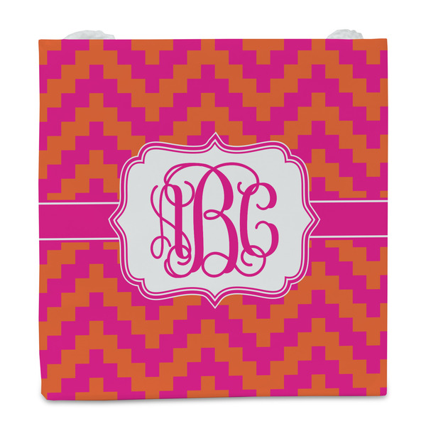 Pink & Orange Chevron Party Favor Gift Bag - Gloss - Front