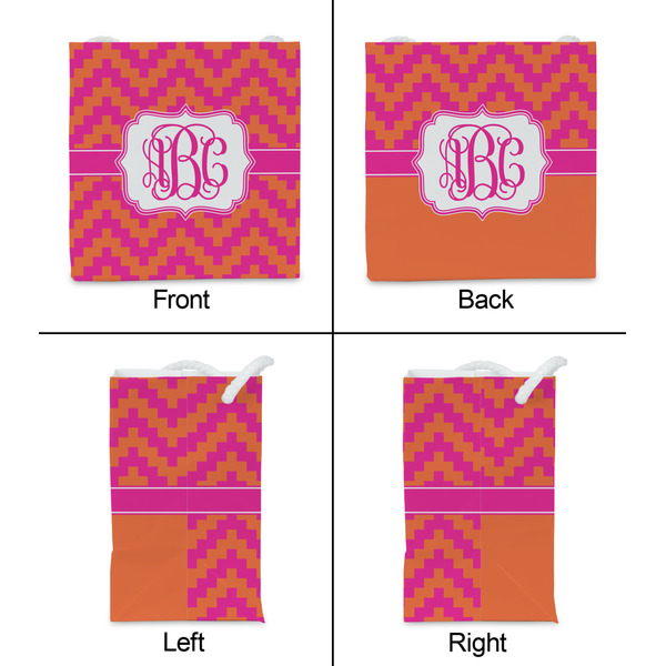 Pink & Orange Chevron Party Favor Gift Bag - Matte - Approval