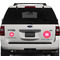Pink & Orange Chevron Personalized Car Magnets on Ford Explorer