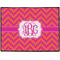 Pink & Orange Chevron Door Mat (Personalized)