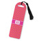 Pink & Orange Chevron Plastic Bookmark (Personalized)