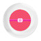 Pink & Orange Chevron Plastic Party Dinner Plates - Approval