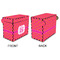 Pink & Orange Chevron Recipe Box - Full Color - Approval