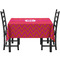 Pink & Orange Chevron Rectangular Tablecloths - Side View