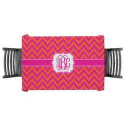Pink & Orange Chevron Tablecloth - 58"x58" (Personalized)