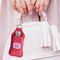 Pink & Orange Chevron Sanitizer Holder Keychain - Large (LIFESTYLE)