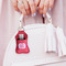 Pink & Orange Chevron Sanitizer Holder Keychain - Small (LIFESTYLE)