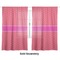 Pink & Orange Chevron Sheer Curtains