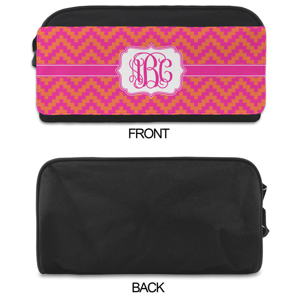 Pink & Orange Chevron Shoe Bags - APPROVAL