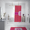Pink & Orange Chevron Shower Curtain - 70"x83"