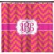 Pink & Orange Chevron Shower Curtain - 71" x 74" (Personalized)
