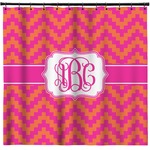 Pink & Orange Chevron Shower Curtain - Custom Size (Personalized)