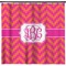 Pink & Orange Chevron Shower Curtain (Personalized) (Non-Approval)