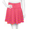 Pink & Orange Chevron Skater Skirt - Front