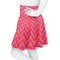 Pink & Orange Chevron Skater Skirt - Side