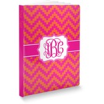 Pink & Orange Chevron Softbound Notebook (Personalized)