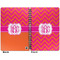 Pink & Orange Chevron Spiral Journal 7 x 10 - Apvl