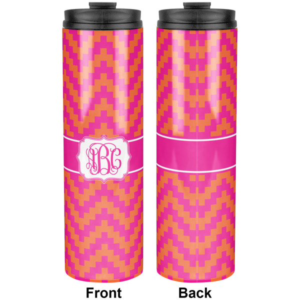Pink & Orange Chevron Stainless Steel Tumbler 20 Oz - Approval