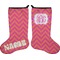 Pink & Orange Chevron Stocking - Double-Sided - Approval