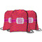 Pink & Orange Chevron String Backpack - MAIN