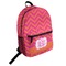 Pink & Orange Chevron Student Backpack (Personalized)