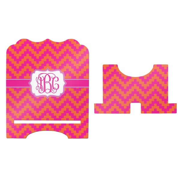 Pink & Orange Chevron Stylized Tablet Stand - Apvl