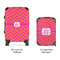 Pink & Orange Chevron Suitcase Set 4 - APPROVAL