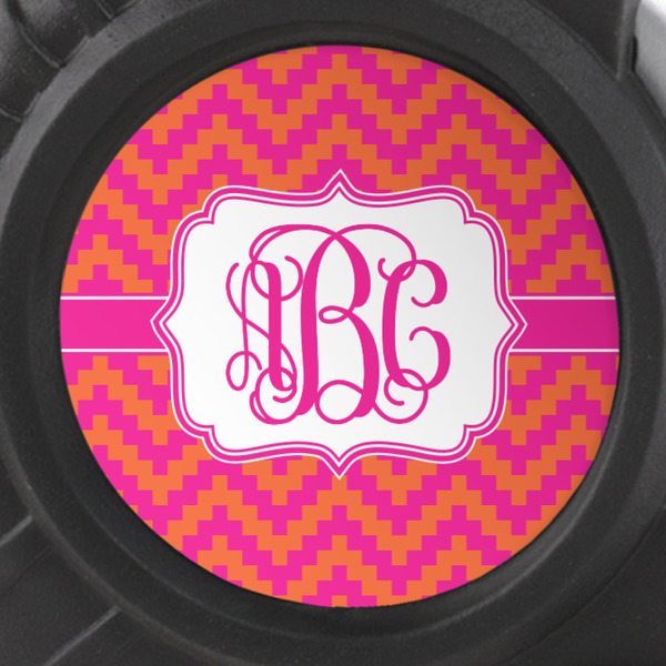 Pink & Orange Chevron Tape Measure - 25ft - detail