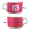 Pink & Orange Chevron Tea Cup - Single Apvl
