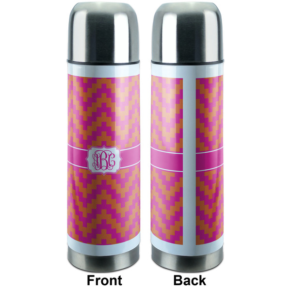 Pink & Orange Chevron Thermos - Apvl