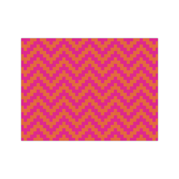 Custom Pink & Orange Chevron Medium Tissue Papers Sheets - Heavyweight