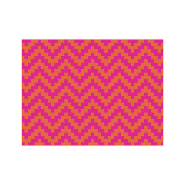 Custom Pink & Orange Chevron Tissue Paper Sheets - Medium - Heavyweight