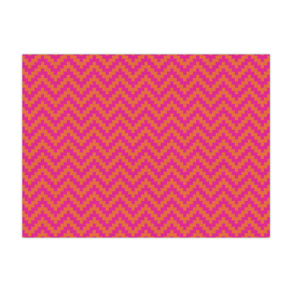 Custom Pink & Orange Chevron Large Tissue Papers Sheets - Lightweight