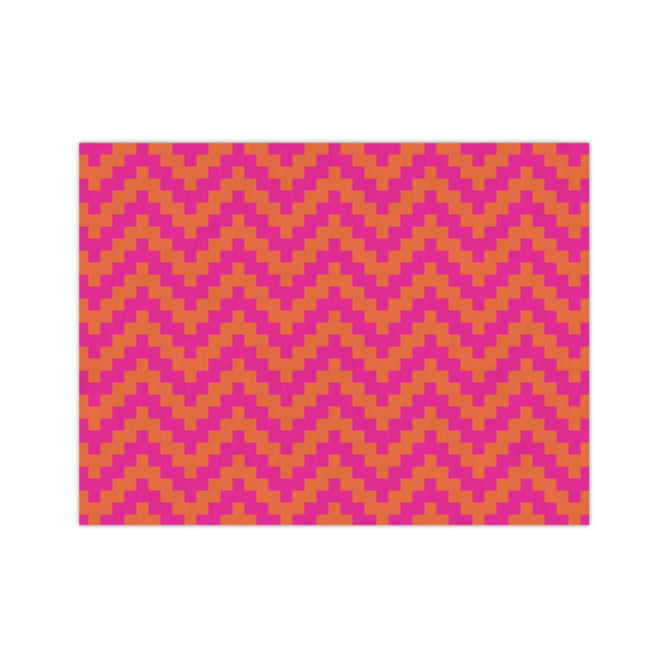 Custom Pink & Orange Chevron Medium Tissue Papers Sheets - Lightweight