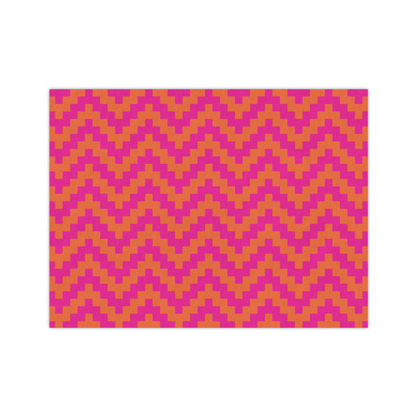 Custom Pink & Orange Chevron Tissue Paper Sheets - Medium - Lightweight