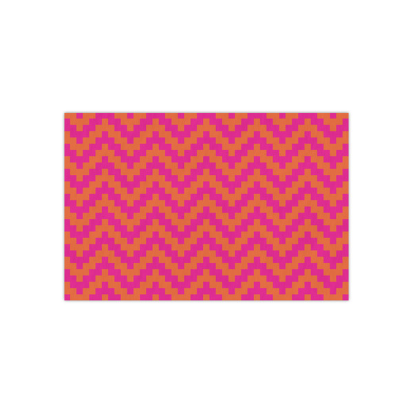 Custom Pink & Orange Chevron Tissue Paper Sheets - Small - Lightweight
