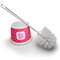Pink & Orange Chevron Toilet Brush (Personalized)