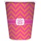 Pink & Orange Chevron Waste Basket (Personalized)