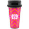 Pink & Orange Chevron Acrylic Travel Mug without Handle (Personalized)
