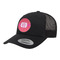 Pink & Orange Chevron Trucker Hat - Black (Personalized)