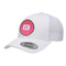 Pink & Orange Chevron Trucker Hat - White (Personalized)
